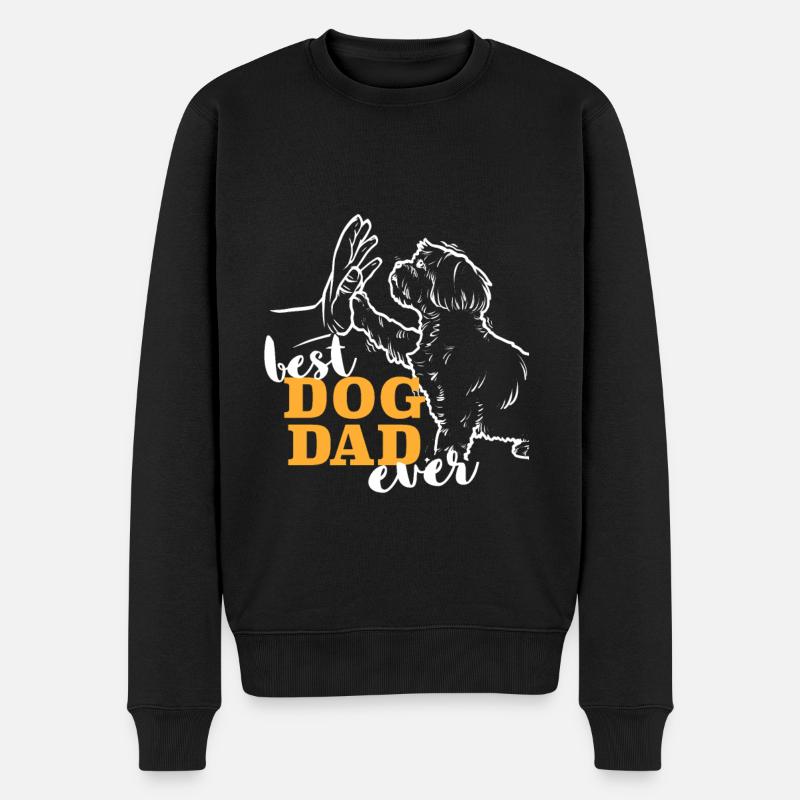 Meilleur Shih Tzu Papa - Pull Premium bio Homme - noir