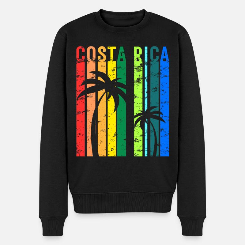 Costa Rica Mittelamerika Urlaub - Männer Premium Bio Pullover - Schwarz