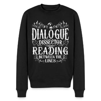 Dissecteur de dialogue pour le scénario de film - Pull Premium bio Homme - noir - Devant - Nico (187cm)