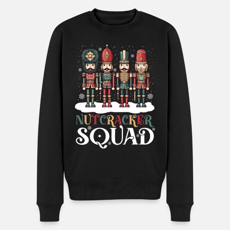 Nutcracker Squad - Männer Premium Bio Pullover - Schwarz