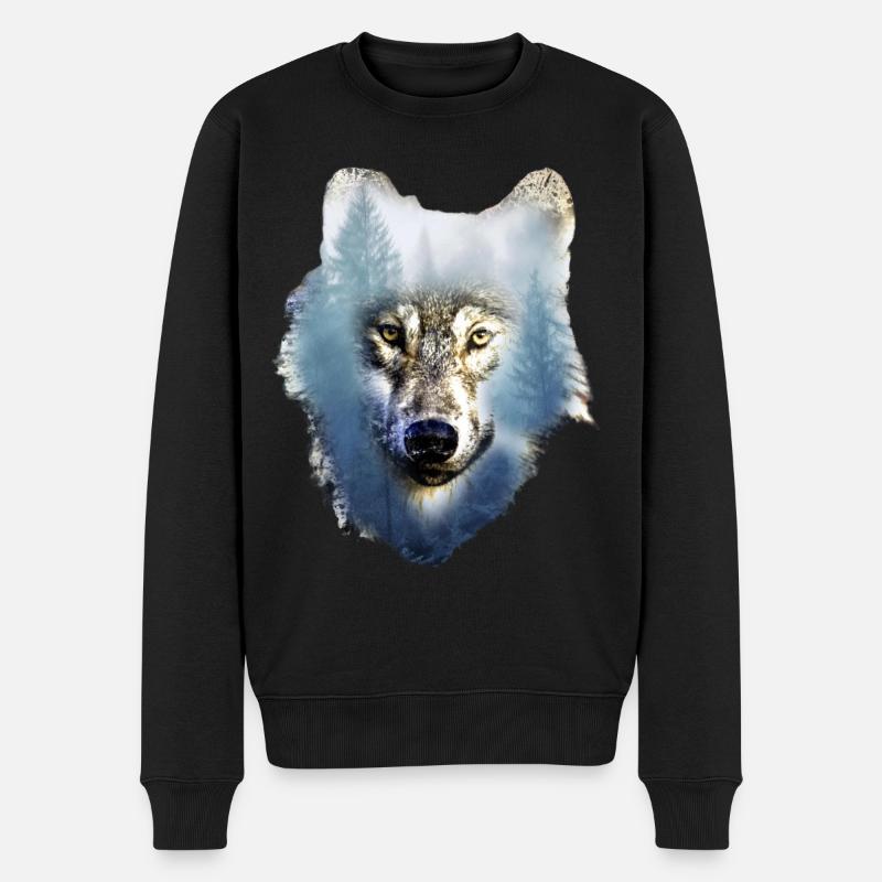 Loup - Pull Premium bio Homme - noir