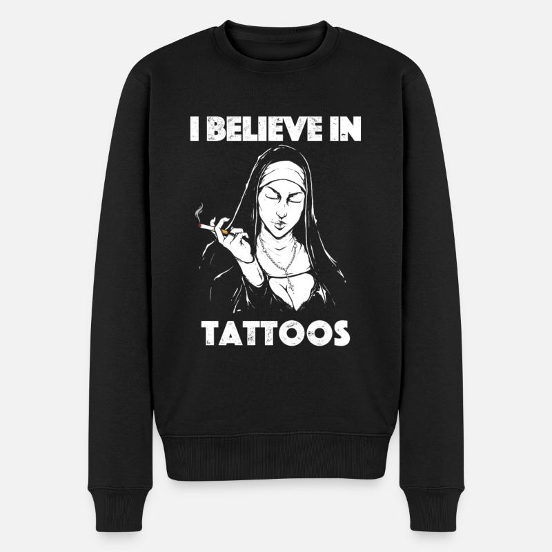 Tattoo Artist Lustiges Tattoo - Männer Premium Bio Pullover - Schwarz