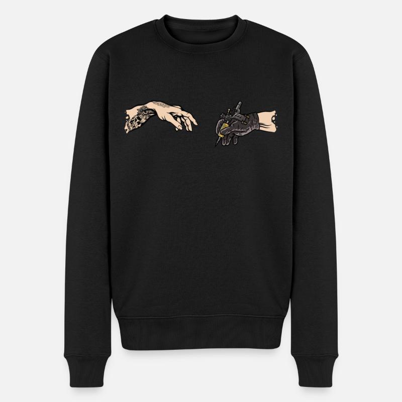 Tatoueur Tatouage Drôle - Pull Premium bio Homme - noir