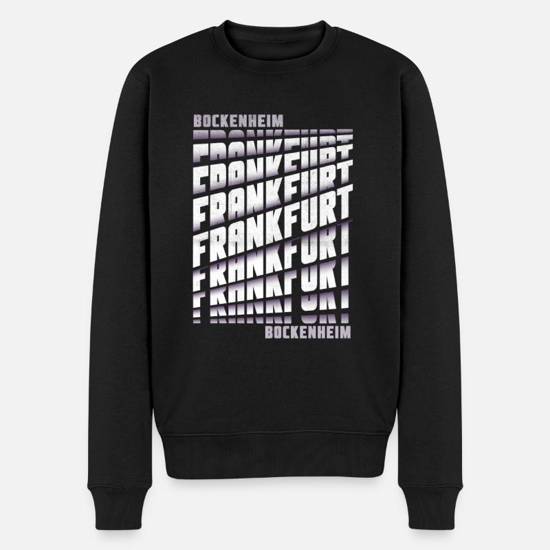 Frankfurt Bockenheim - Männer Premium Bio Pullover - Schwarz