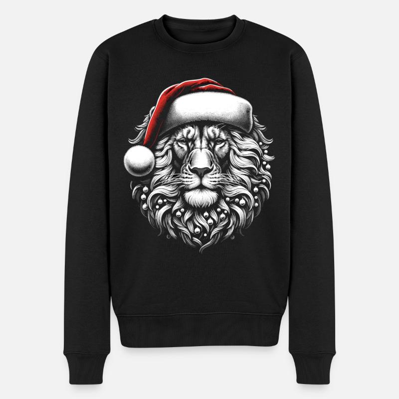 Lion Père Noël Noël - Pull Premium bio Homme - noir