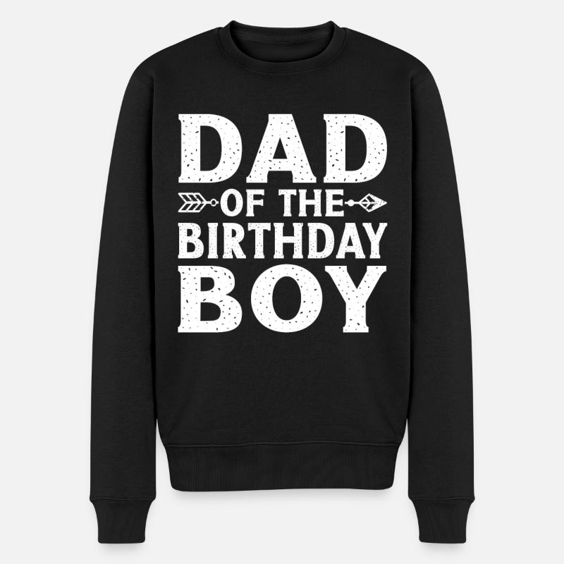 Papa du garçon d’anniversaire - Pull Premium bio Homme - noir