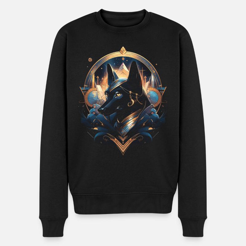 Anubis God Gaming Égyptien - Pull Premium bio Homme - noir