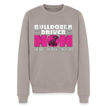 Bulldozer Driver Mom The Idol Construction Vehicle - Männer Premium Bio Pullover - Taupe - Vorne - Nico (187cm)