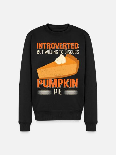Pumpkin Pie Pumpkin Pie Gift - Men's Premium Organic Jumper - black