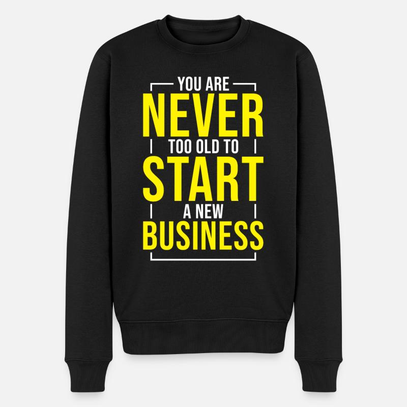 Entrepreneuriat Inspiration Succès Entreprise - Pull Premium bio Homme - noir