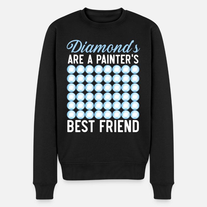 Diamond Painting Tools Diamond Painter - Men's Premium Organic Jumper - black