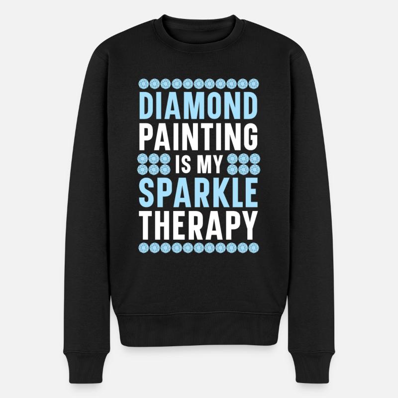 Diamond Painting Tools Diamond Painter - Men's Premium Organic Jumper - black