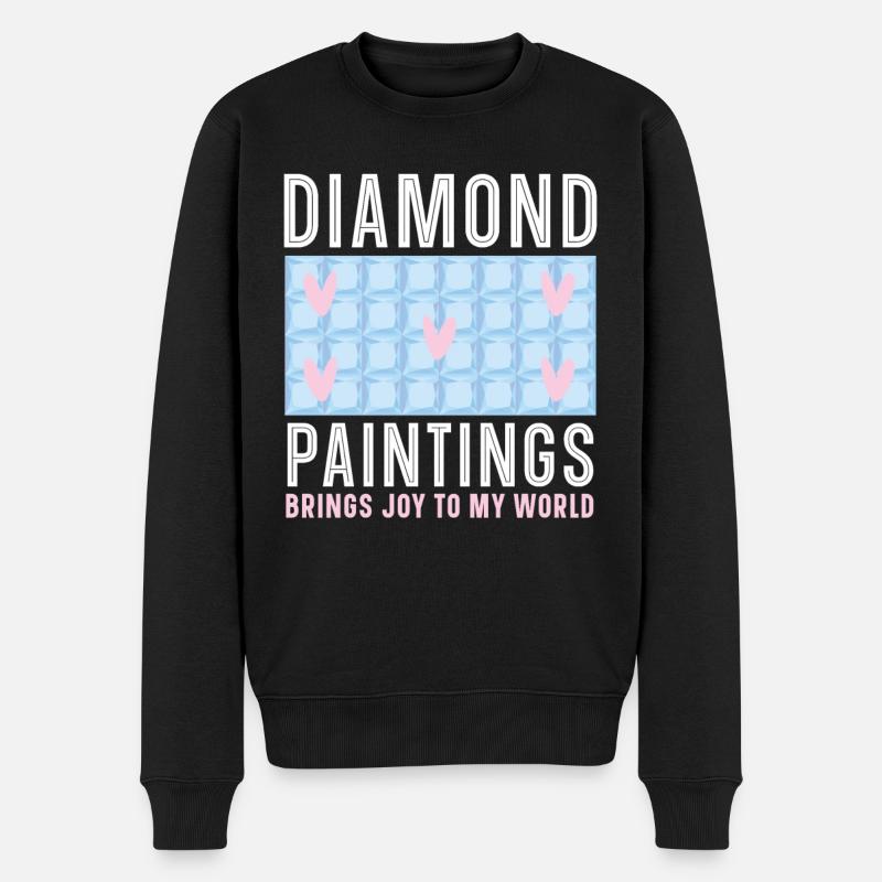 Diamond Painting Tools Diamond Painter - Men's Premium Organic Jumper - black