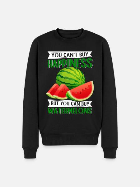 Watermelon Paste Angurie Arbuse Gift - Men's Premium Organic Jumper - black