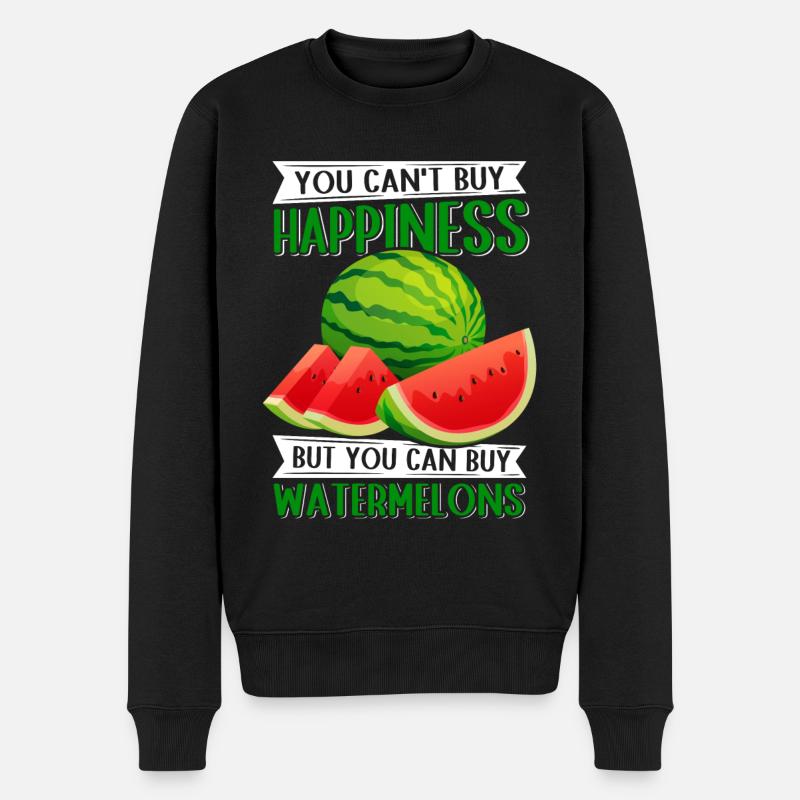 Watermelon Paste Angurie Arbuse Gift - Men's Premium Organic Jumper - black
