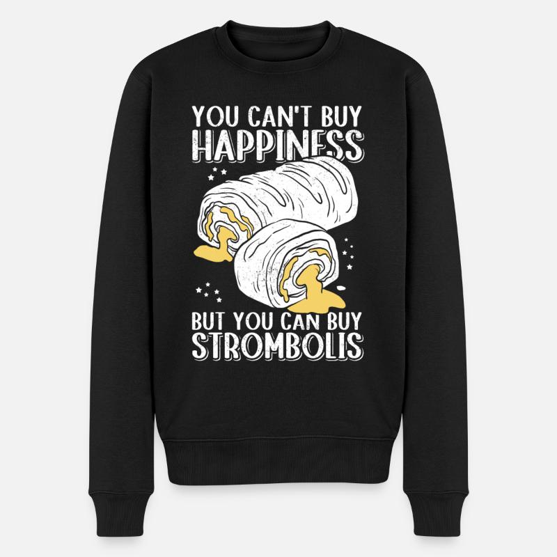 Stromboli Strombolis Pizza Calzone Gift - Men's Premium Organic Jumper - black