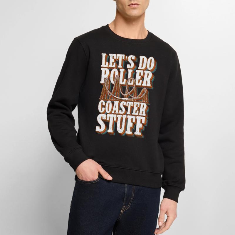 Achterbahn Roller Coaster Rollercoaster Geschenk Männer Premium Bio Pullover