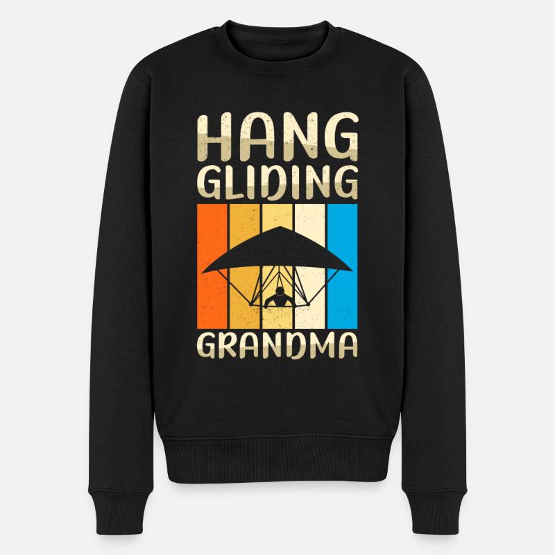 Deltaplane Granny Deltaplane Cadeau - Pull Premium bio Homme - noir