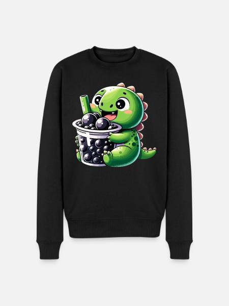 Boba Tea Dragon Kawaii - Men's Premium Organic Jumper - black