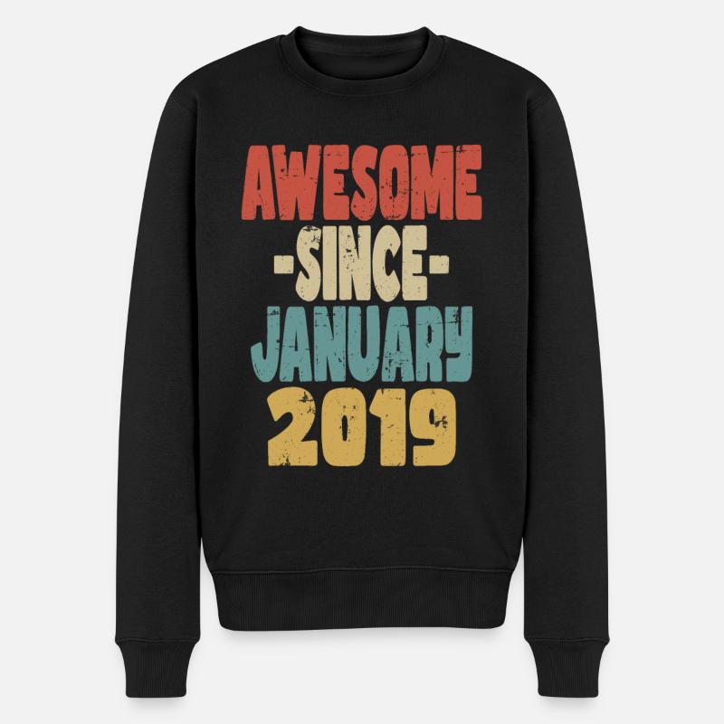 Génial janvier 2019 - Pull Premium bio Homme - noir