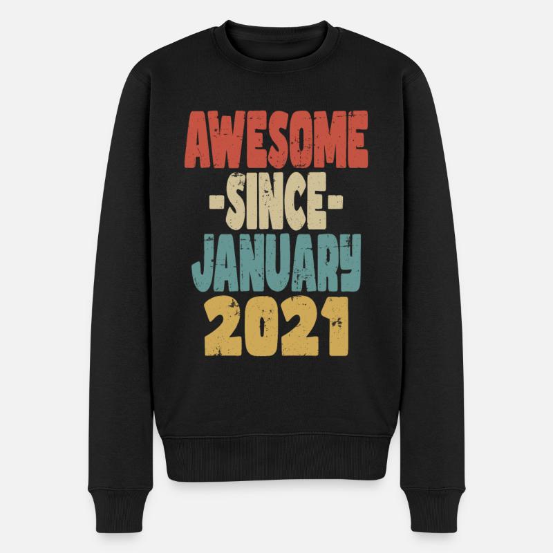 Génial janvier 2021 - Pull Premium bio Homme - noir