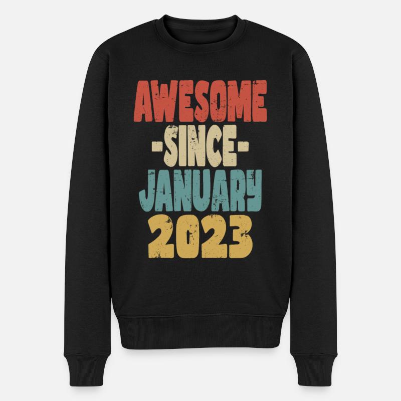 Génial janvier 2023 - Pull Premium bio Homme - noir