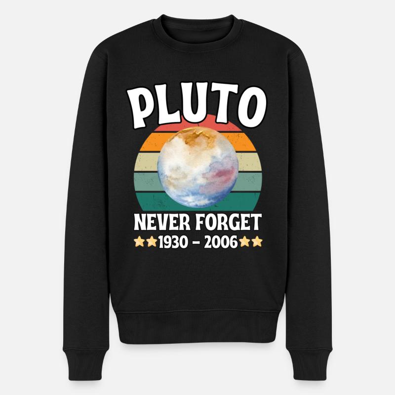 Pluto Planet ewiges Gedächtnis 1930-2006 - Männer Premium Bio Pullover - Schwarz