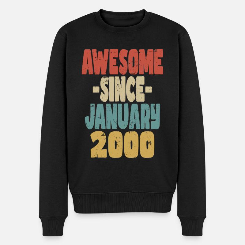 Génial janvier 2000 - Pull Premium bio Homme - noir