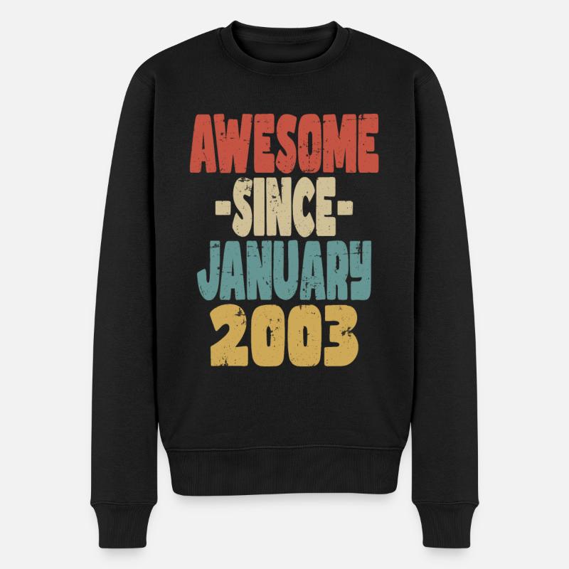 Génial Janvier 2003 - Pull Premium bio Homme - noir