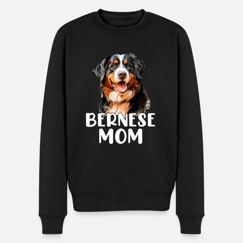 bernese mountain dog - Männer Premium Bio Pullover - Schwarz