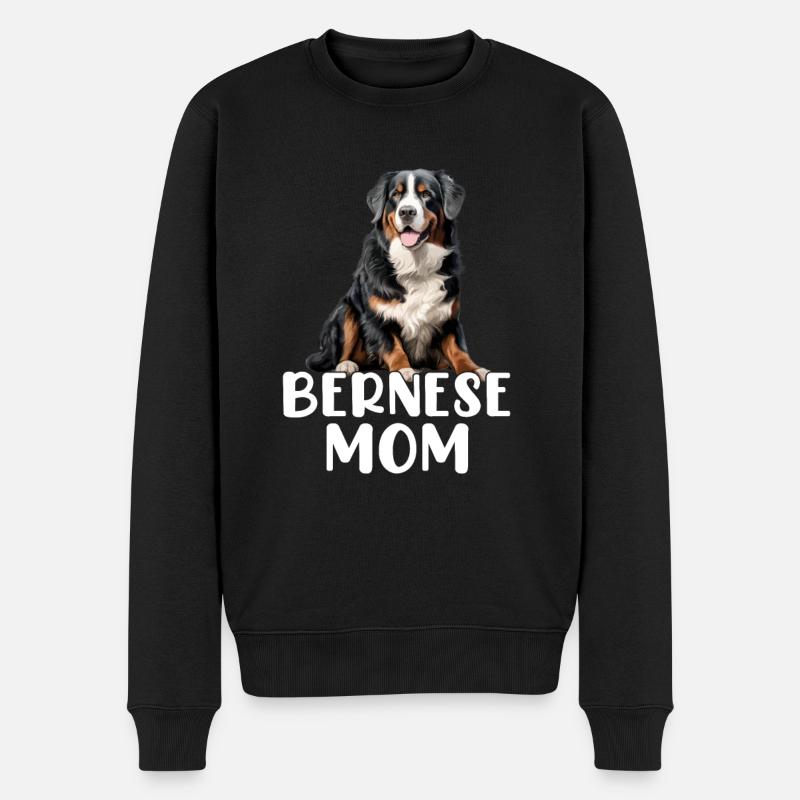 bernese mountain dog - Männer Premium Bio Pullover - Schwarz