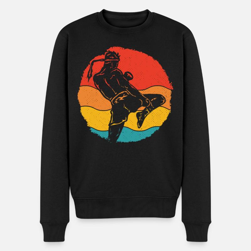 Muay Thai - Männer Premium Bio Pullover - Schwarz
