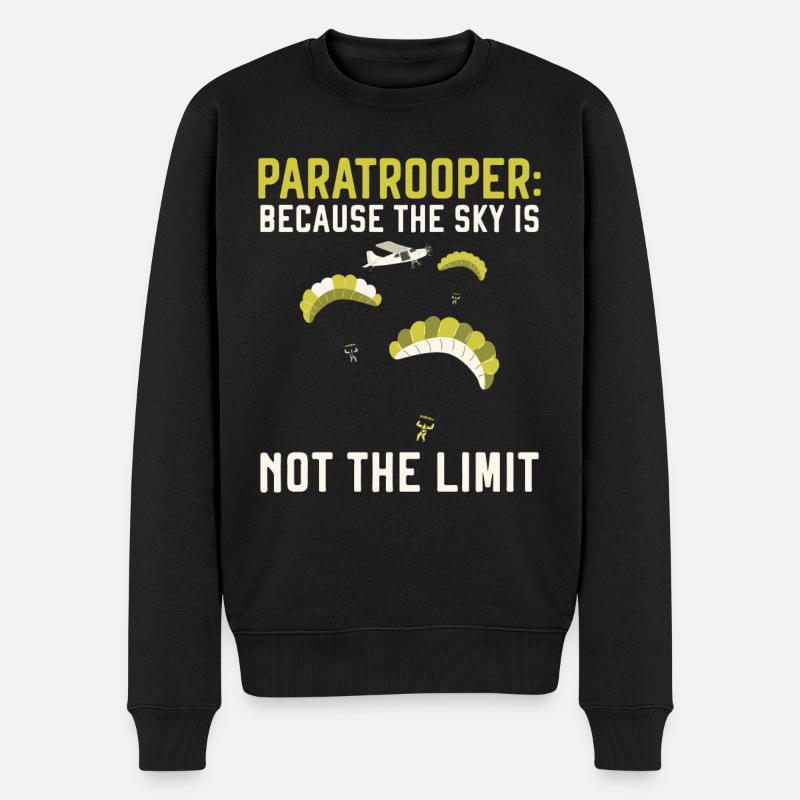 Parachutistes Parachutisme Parachutisme - Pull Premium bio Homme - noir
