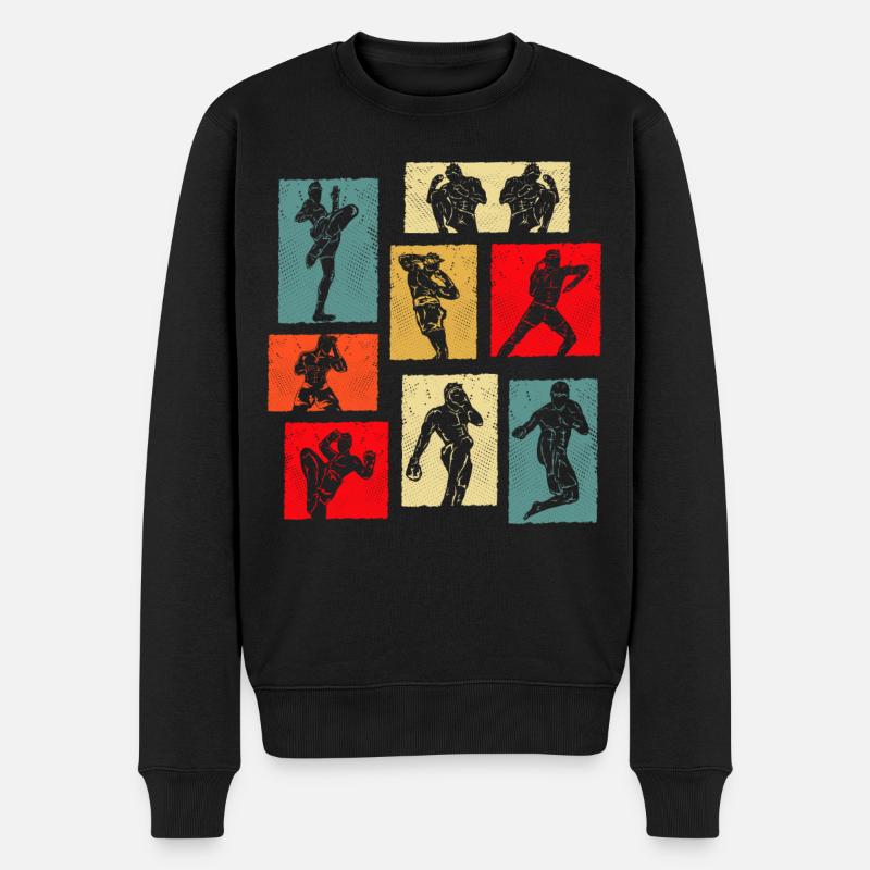 Muay Thaï - Pull Premium bio Homme - noir