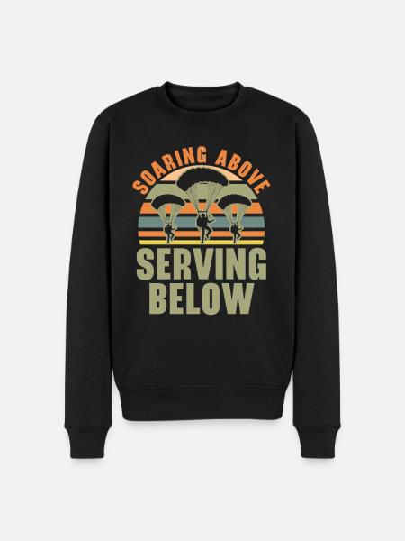 Paratroopers Skydiving Skydiving - Men's Premium Organic Jumper - black