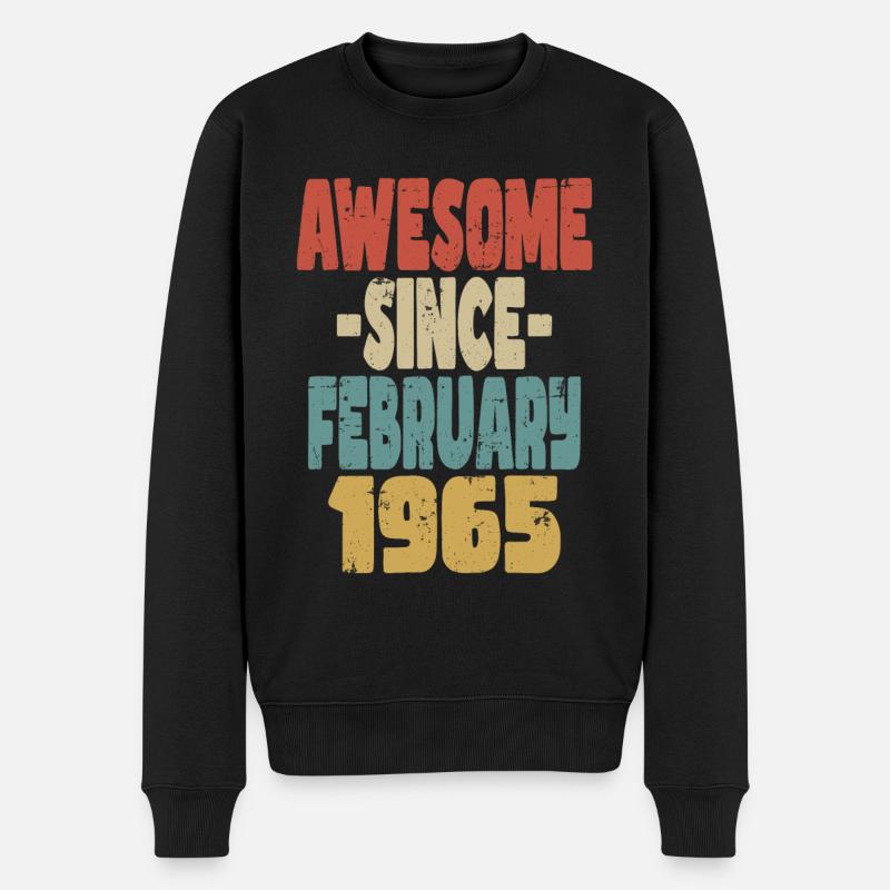 Génial Février 1965 - Pull Premium bio Homme - noir