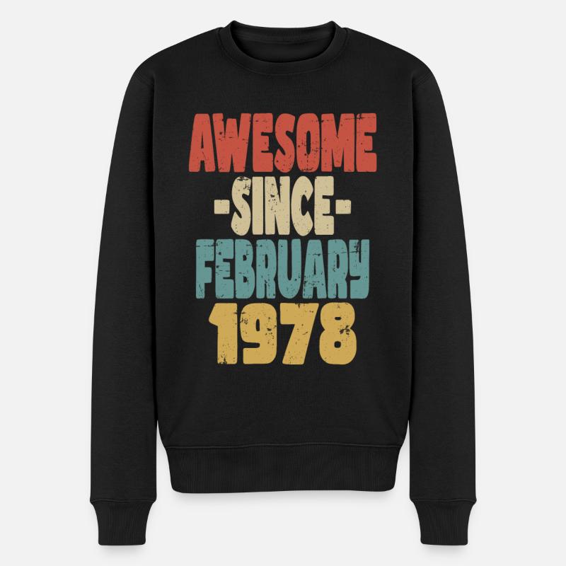 Génial Février 1978 - Pull Premium bio Homme - noir