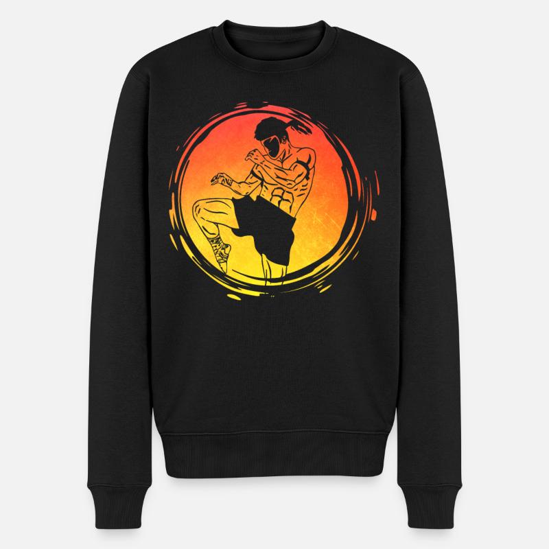 Muay Thai - Männer Premium Bio Pullover - Schwarz