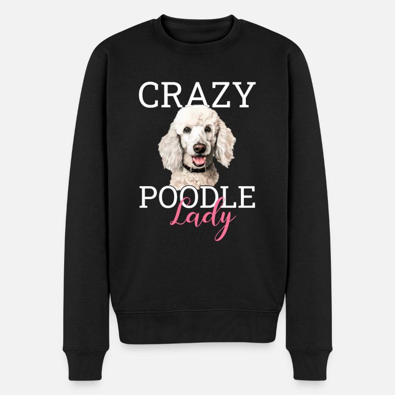 poodle dog - Männer Premium Bio Pullover - Schwarz