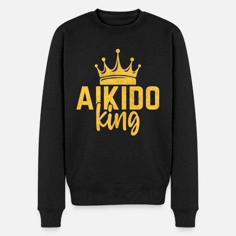 Roi de l’Aïkido - Pull Premium bio Homme - noir