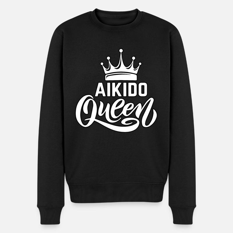 Reine de l’aïkido - Pull Premium bio Homme - noir