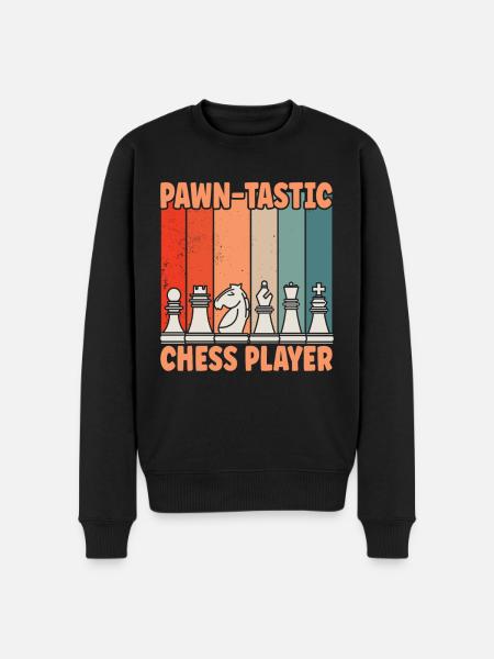 Chess Pawn-tastic - Men's Premium Organic Jumper - black