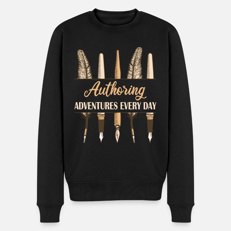 Aventures de l’auteur - Pull Premium bio Homme - noir