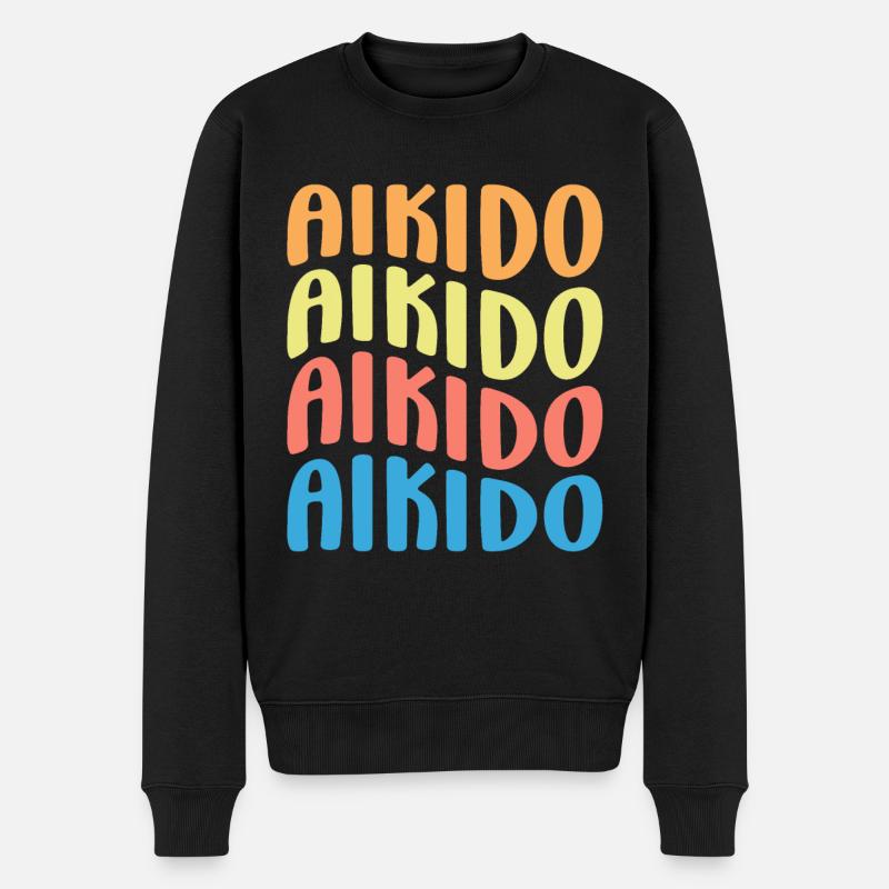 Aïkido - Pull Premium bio Homme - noir