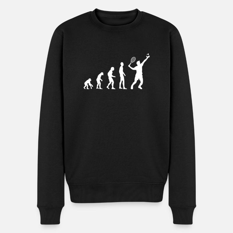 Badminton Evolution Federball - Men's Premium Organic Jumper - black