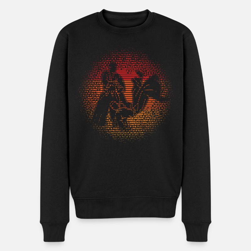 Aikido - Männer Premium Bio Pullover - Schwarz