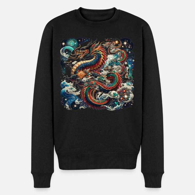 Dragon Zodiaque Chinois - Pull Premium bio Homme - noir