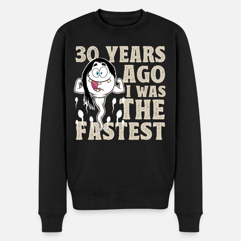 30e anniversaire dictons drôles - Pull Premium bio Homme - noir