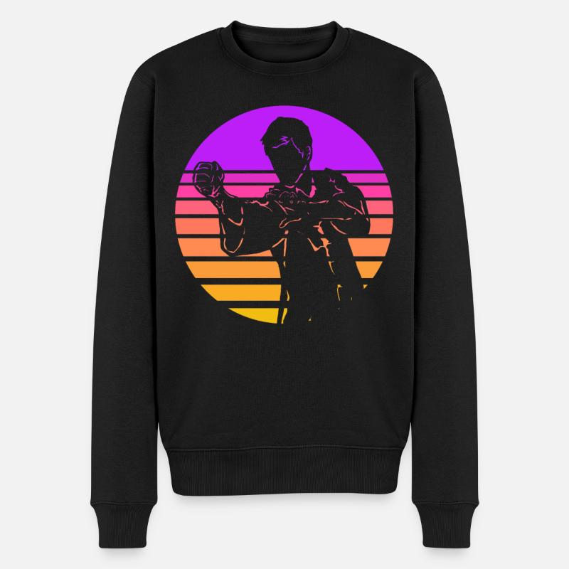 Vinge Chun - Økologisk premium-sweatshirt til mænd - sort