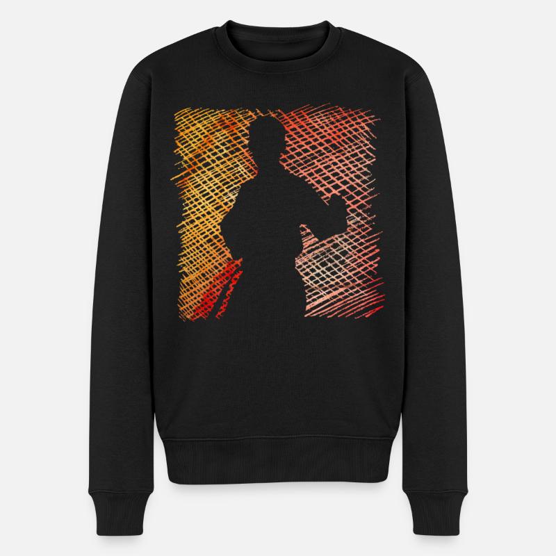 Wing Chun - Männer Premium Bio Pullover - Schwarz